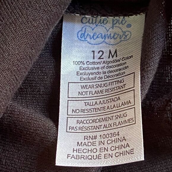 Cutie Pie Dreamers Glow in the Dark Multipack T-Rex Halloween PJ Set 12M - Picture 7 of 9